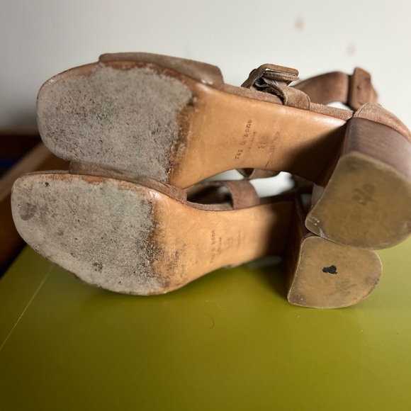 Rag & Bone suede chunk heel sandals 6.5 - Picture 6 of 6